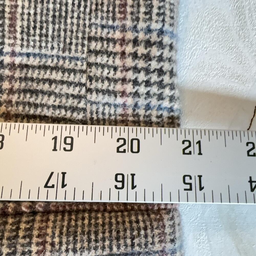 Jos A Bank Blazer Mens 42C Brown Plaid Camelhair Tweed Sport Coat Notch Lapel - Picture 11 of 14